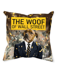'The Woof of Wall Street' Personalized Pet Throw Pillow