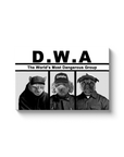 'D.W.A. (Doggo's With Attitude)' Personalized 3 Pet Canvas