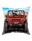 'The Yeep Cruisers' Personalized 4 Pet Throw Pillow