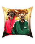 'Squid Paws' Personalized 2 Pet Throw Pillow
