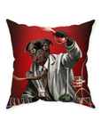 'The Mad Scientist' Personalized Pet Throw Pillow