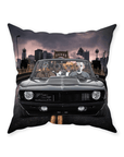 'The Classic Pawmaro' Personalized 4 Pet Throw Pillow