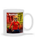 'Spain Doggos Soccer' Personalized Pet Mug