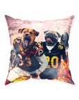 'Washington Doggos' Personalized 2 Pet Throw Pillow