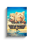 'Top Paw' 2 Pet Personalized Canvas