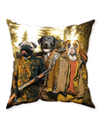 'The Hunters' Personalized 3 Pet Throw Pillow