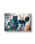 'Jacksonville Doggos' Personalized 2 Pet Canvas