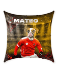 'Austria Doggos Soccer' Personalized Pet Throw Pillow