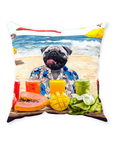 'The Beach Dog' Personalized Pet Throw Pillow