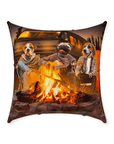 'The Campers' Personalized 3 Pet Throw Pillow