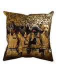 'Dog Busters' Personalized 4 Pet Throw Pillow