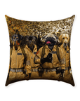 'Dog Busters' Personalized 4 Pet Throw Pillow