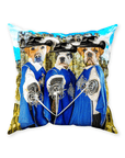 'The 3 Musketeers' Personalized 3 Pet Throw Pillow