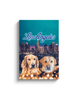 'Doggos of Los Angeles' Personalized 2 Pet Canvas