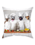 'The Chefs' Personalized 4 Pet Throw Pillow