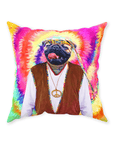 'The The Hippie (Male)' Personalized Pet Throw Pillow