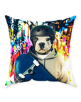 'The Skateboarder' Personalized Pet Throw Pillow