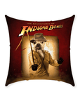 'The Indiana Bones' Personalized Pet Throw Pillow