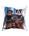 'The Viking Warriors' Personalized 2 Pet Throw Pillow