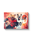 'Cincinnati Doggos' Personalized 2 Pet Canvas