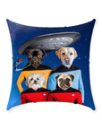 'Doggo-Trek' Personalized 4 Pet Throw Pillow