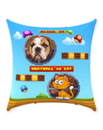 Retro Video Game Personalized Pet Throw Pillow