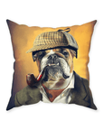 'Sherlock Doggo' Personalized Pet Throw Pillow