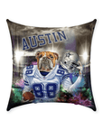 'Dallas Doggos' Personalized Pet Throw Pillow