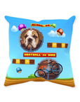 Retro Video Game Personalized Pet Throw Pillow