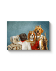 'The Royal Family' Personalized 4 Pet Canvas