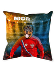 'Russia Doggos Euro Football' Personalized Pet Throw Pillow