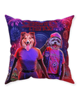 'Chewing Things' Personalized 2 Pet Throw Pillow