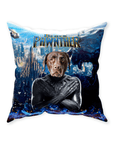 'Black Pawnther' Personalized Pet Throw Pillow