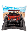 'The Yeep Cruiser' Personalized Pet Throw Pillow