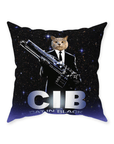 'Cat in Black' Personalized Pet Throw Pillow