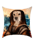 'Dogga Lisa' Personalized Pet Throw Pillow