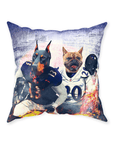 'Baltimore Doggos' Personalized 2 Pet Throw Pillow