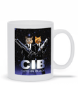 Cats in Black Personalized 2 Pet Mug