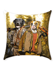 'The Hunters' Personalized 2 Pet Throw Pillow
