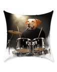 'The Drummer' Personalized Pet Throw Pillow