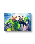 'Seattle Doggos' Personalized 2 Pet Canvas