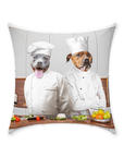 'The Chefs' Personalized 2 Pet Throw Pillow