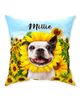 'The Sunflower' Personalized Pet Throw Pillow