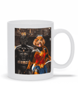 'Batdog & Wonder Doggette' Personalized 2 Pet Mug