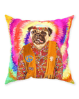 'The Hippie (Female)' Personalized Pet Throw Pillow