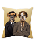 'The Woofice' Personalized 2 Pet Throw Pillow