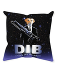 'Dog in Black' Personalized Pet Throw Pillow