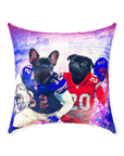 'Buffalo Doggos' Personalized 2 Pet Throw Pillow