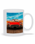 'The Classic Paw-Vette' Personalized 4 Pet Mug