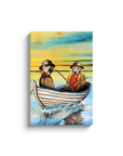 'The Fishermen' Personalized 2 Pet Canvas